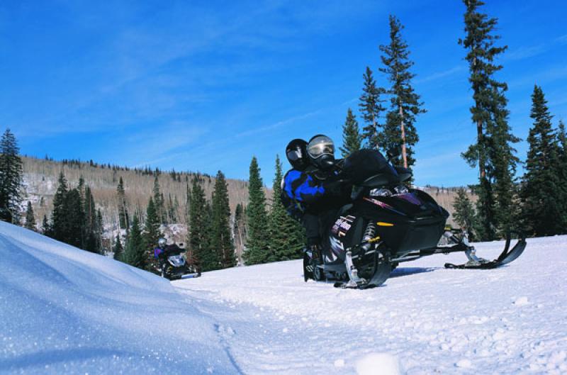 Snowmobiling Snowmobile trails Eastern Townships, Québec