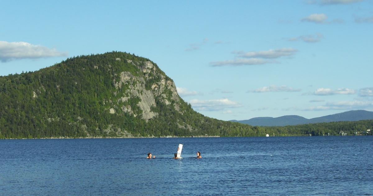 Lake Lyster beach Coaticook Eastern Townships (Quebec)