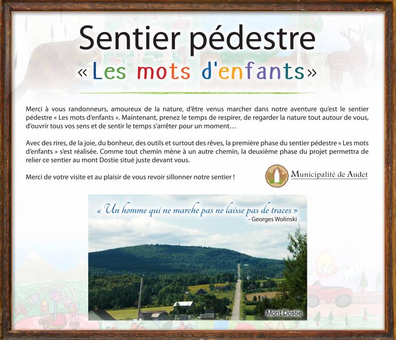 "Les mots d'enfants" hiking trail: