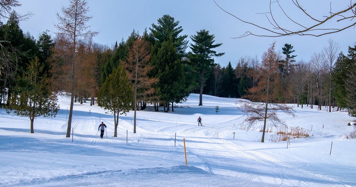 Crosscountry Skiing near Granby Eastern Townships (Quebec)