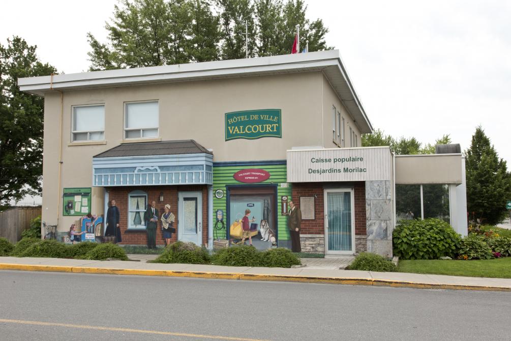 City of Valcourt: Fresque, intersection rue St-Joseph et du Parc