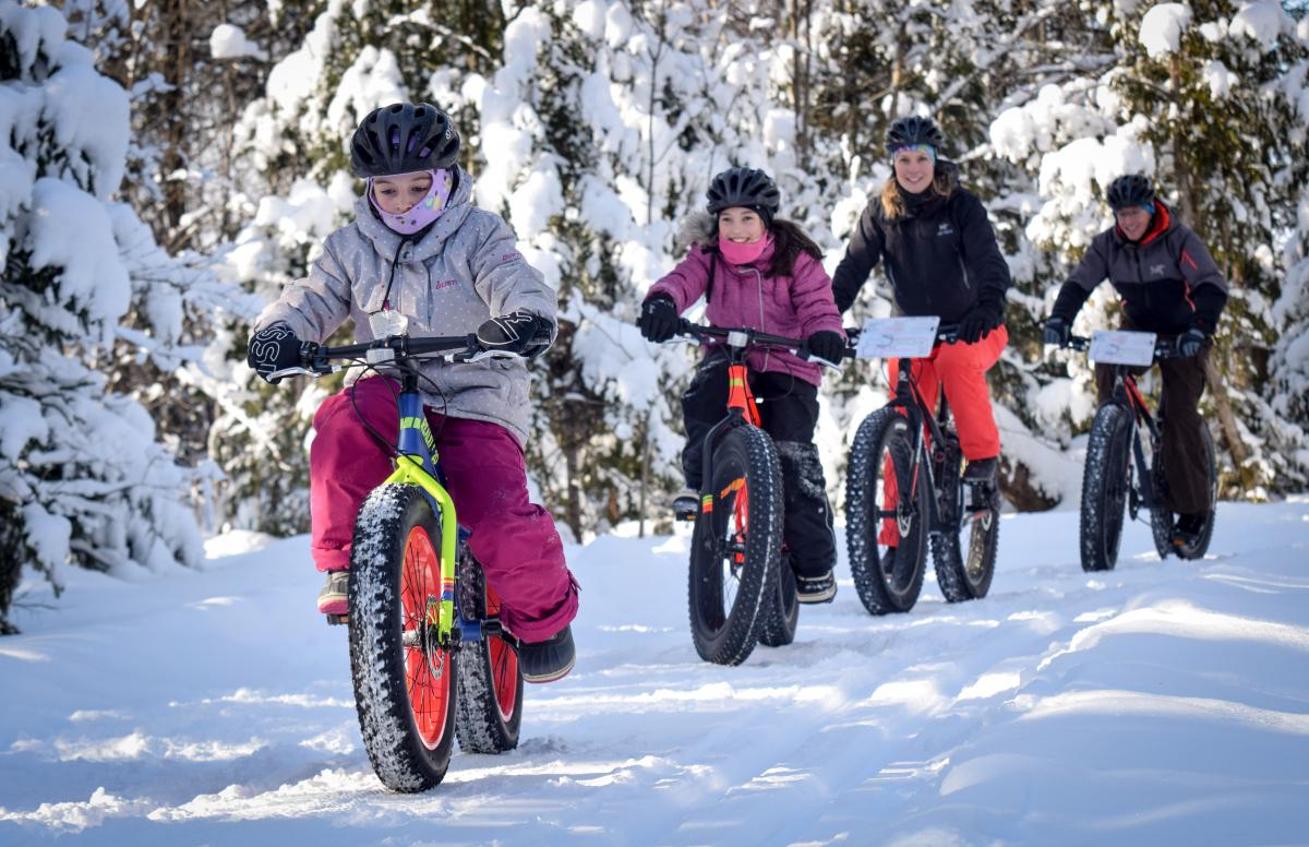 Fat biking activities and Winter Wear Rental in Quebec City