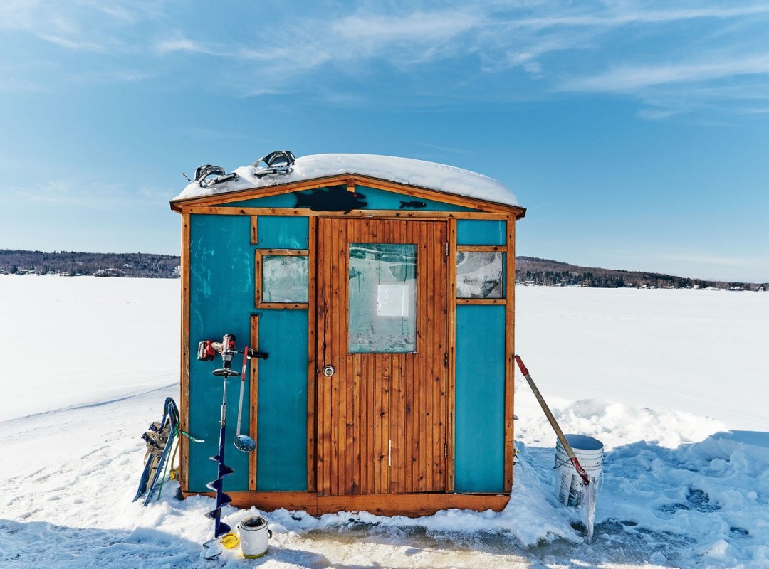 Antique Ice Fishing -  Canada