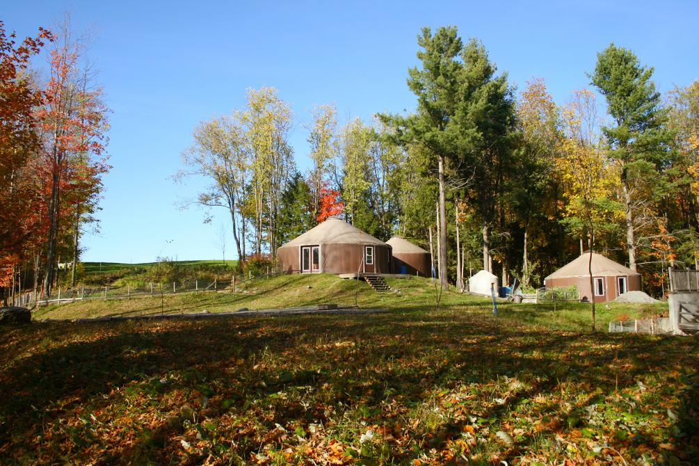 Choose one of our two hotel class comfort Ultra-Yurts: