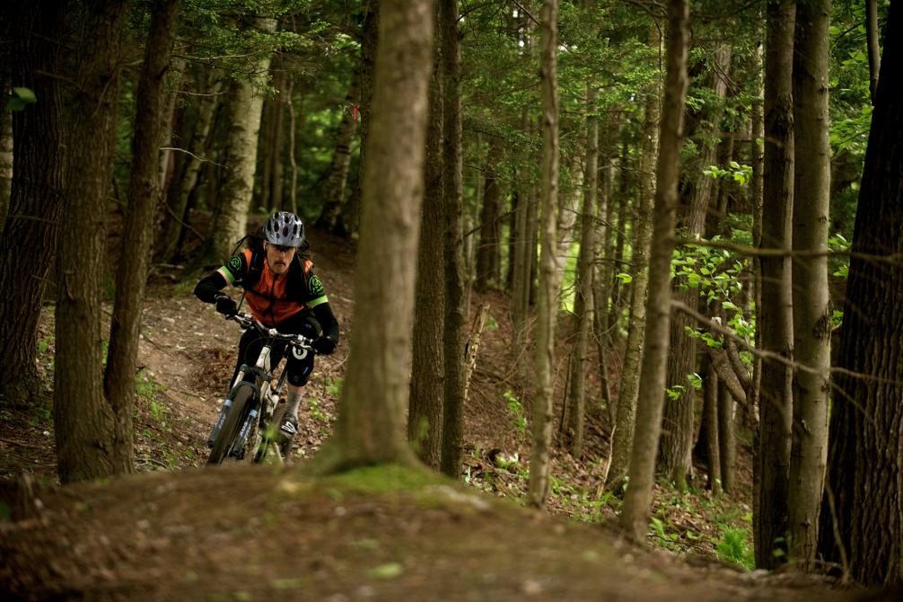 Circuits Frontières - East Hereford: A 50 km mountain biking trail network for all levels including 13 km of exciting flowing singletracks built by ADSVMQ in the past 3 years. In the Quebec's Top-10 of the best mountain biking places
