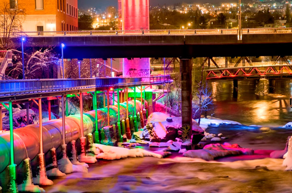 Promenade de la gorge de la Magog et sentier illuminé: Sherbrooke - Urban walks