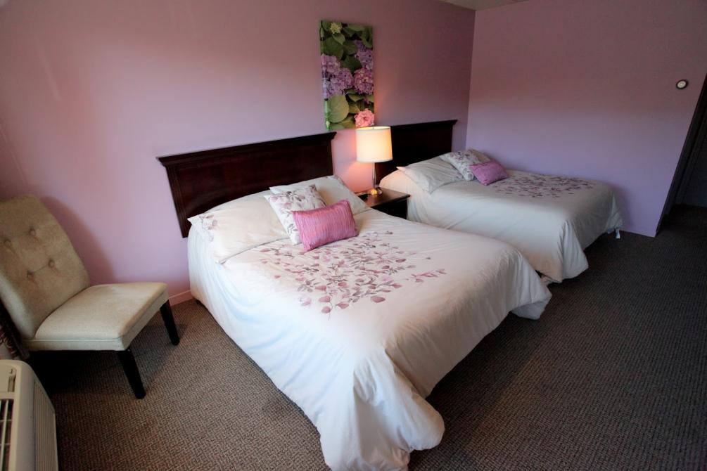 Hôtellerie Jardins de Ville: Regular room with two double beds