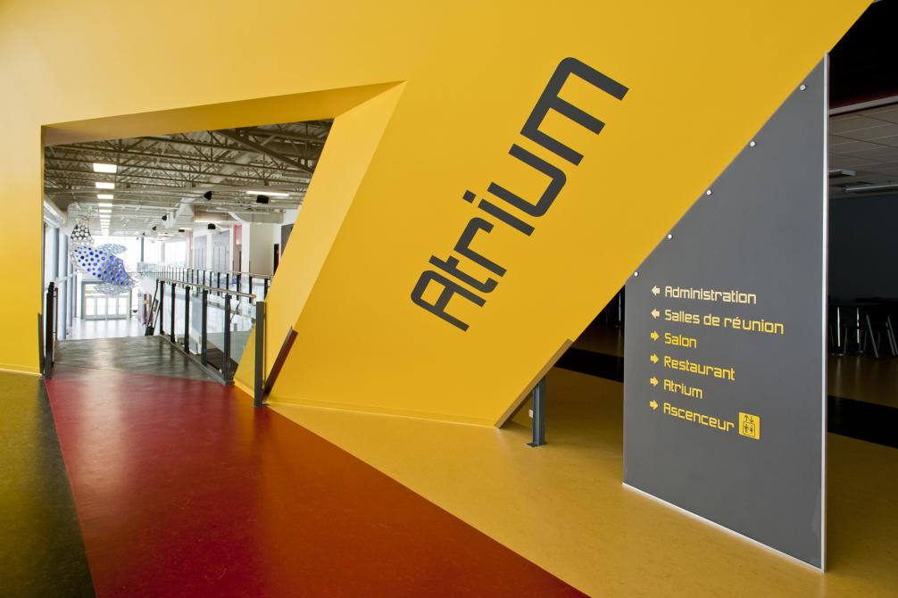 Atrium of Sherbrooke's exhibition centre: