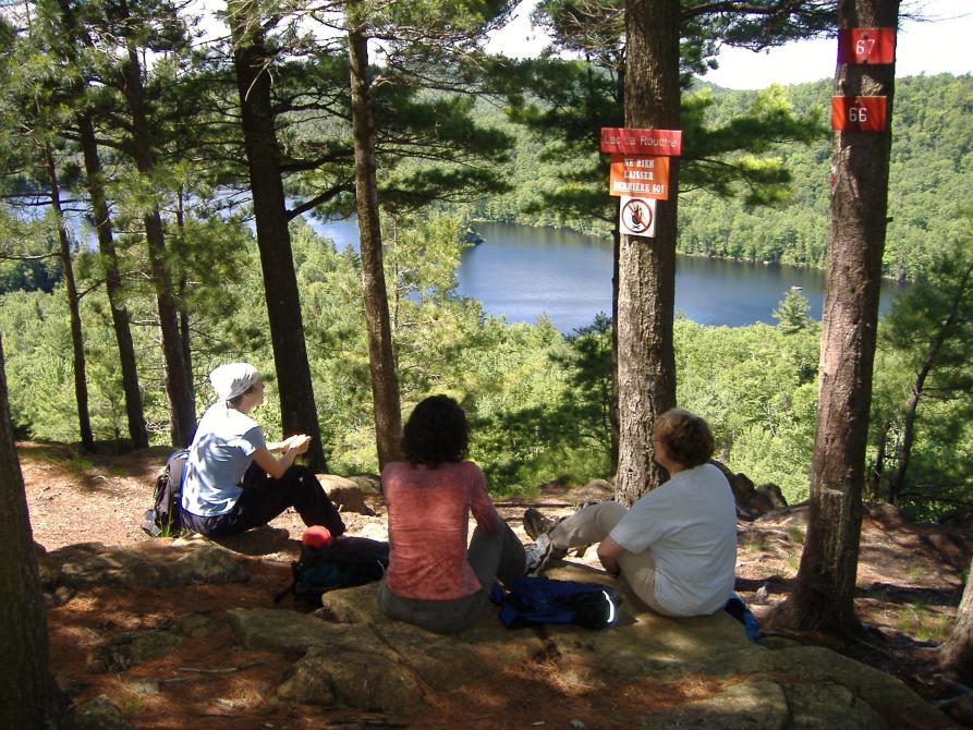 Trail of the Sentiers de l'Estrie network: