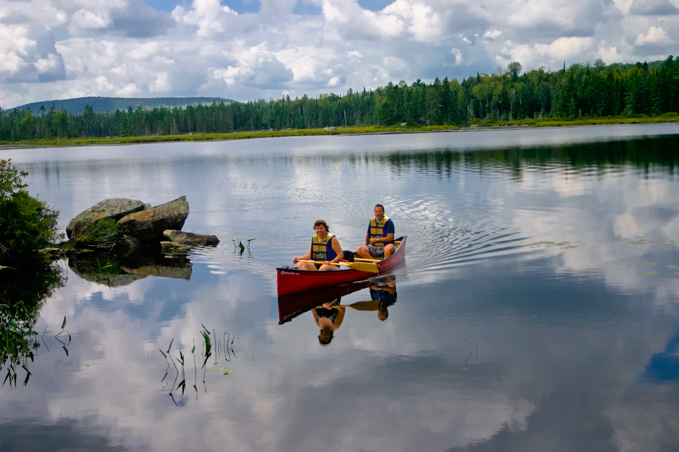 Canoe Lac Barbue - Parc national de Frontenac: ©Josée Verville