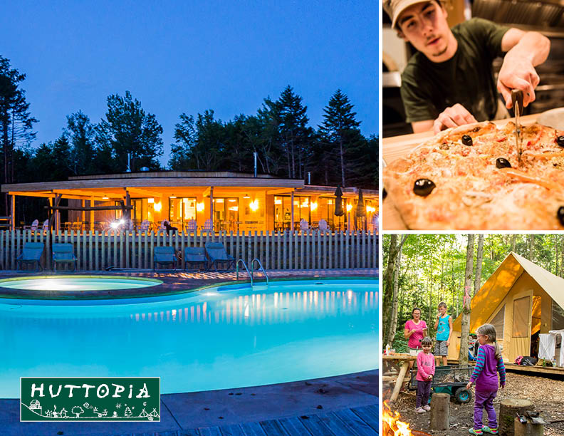 Camping Huttopia Sutton: Camping sites, prêt-à-camper and cottages