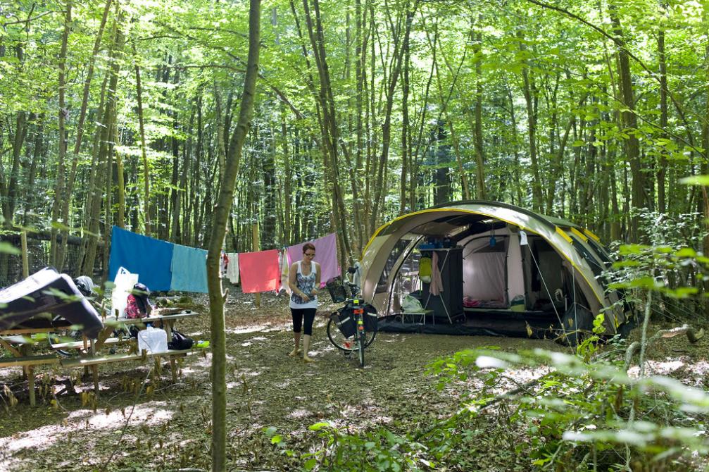 Camping Huttopia Sutton: Camping site