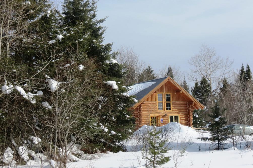 Chalet du Randonneur in winter: Notre-Dame-des-Bois