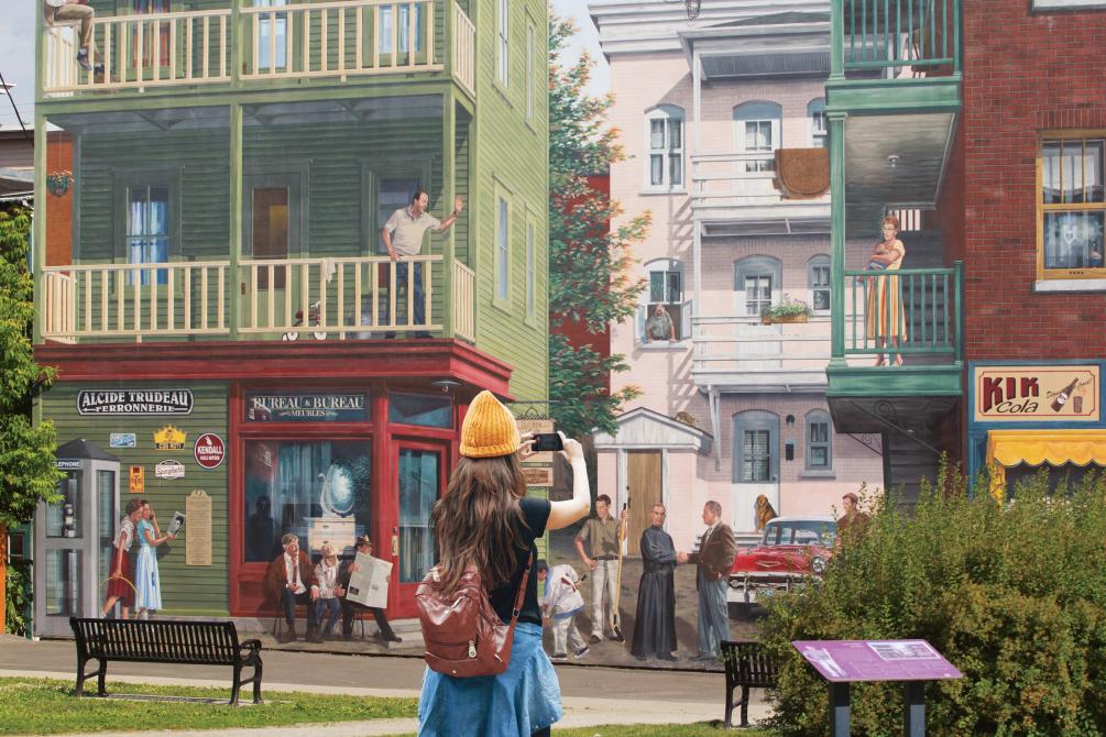 Murales de Sherbrooke: Digital animation