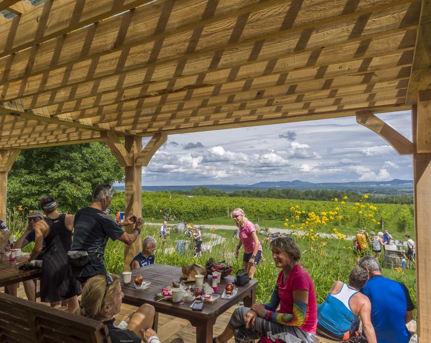 A stop at the vineyard Léon Courville: A stop at the vineyard Léon Courville