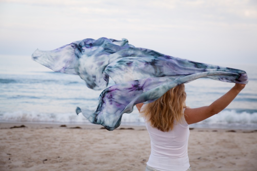 Danielle Hudon & Celia Lavinskas - Hand dyed silk scarves: Murray Memorial Hall