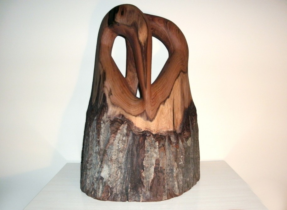 Richard Bourassa - Wood sculpture: Grange de l'Éléphant