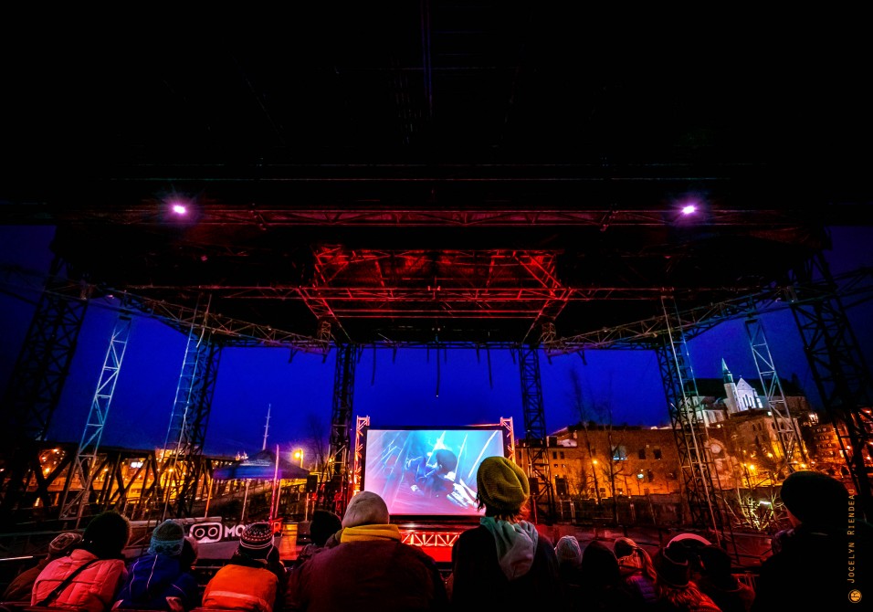 Outdoor projections: