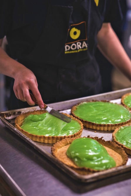 Dessert Department: Dora offers over 500 artisanal, traditional, rustic and homemade products, fresh daily! Most of our raw material is sourced from local producers. 