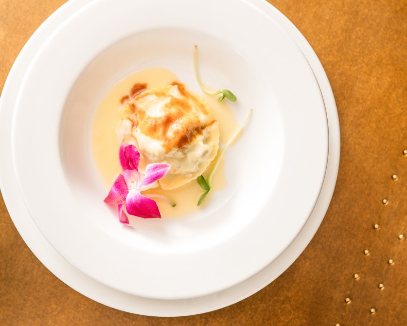 Mushrooms ravioli: