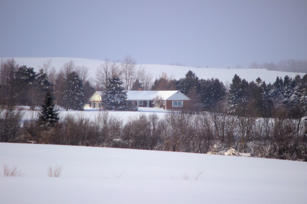 Ranch St-Hubert B&B in winter: St-Herménégilde, Coaticook region