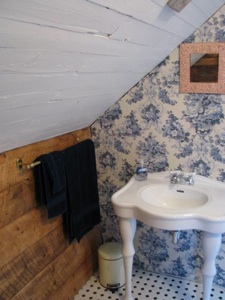 Maisonnette Washroom : Carrier bath with hand shower. Everything is provided (towel, shampoo, soaps etc ...