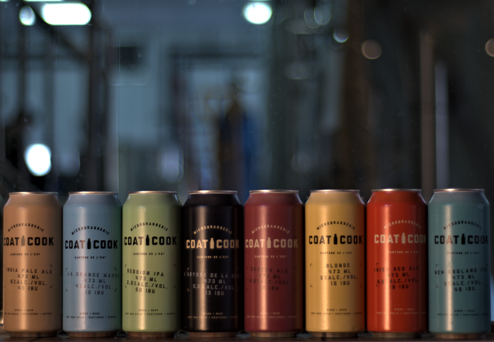Beer cans Microbrasserie Coaticook:
