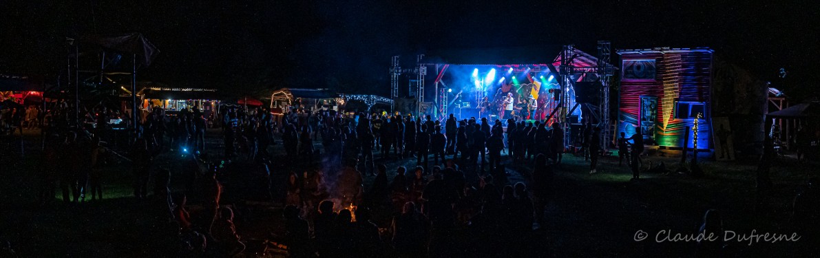 ShazamFest in action: Frank Custeau on stage with the crowd.