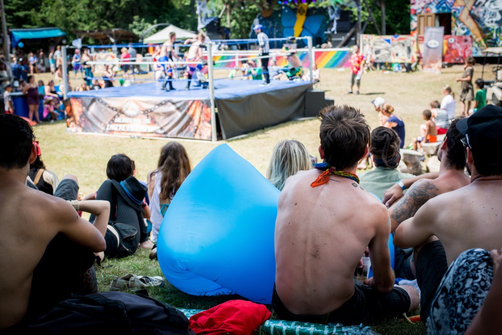 Sunday afternoon wrestling: Sunday afternoon wrestling is a ShazamFest tradition.