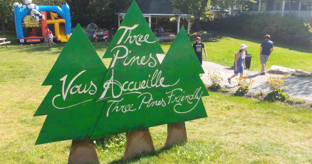 Three Pines Inspirations Map (Louise Penny) Eastern Townships (Québec)